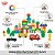 Blocos de Montar Cidade Madeira Educativo Construção Criativa Coordenação Motora 2+ - Imagem 3