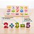 Brinquedo Educativo Numeros De Madeira Quebra Cabeça Pinos - Imagem 2