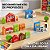 Brinquedo Educativo Cidade De Madeira Infantil MontarEncaixe - Imagem 2