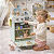 Lava-Louças De Madeira Brinquedo Educativo Cozinha Infantil - Imagem 2