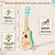 Brinquedo Musical Violão Ukulele Infantil Em Madeira 3 Anos - Imagem 2