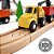 Brinquedo Educativo Pista De Trem Construção Em Madeira 3+ - Imagem 7