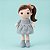 Boneca bailarina pelúcia azul turquesa 35cm macia segura infantil perfeita para presente e decoração - Imagem 1