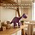 Bicho De Pelucia Dinossauro Floresta Macio Infantil 30cm Roxo - Imagem 9
