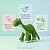 Bicho De Pelucia Dinossauro Floresta Macio Infantil 30cm Verde - Imagem 5