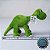 Bicho De Pelucia Dinossauro Floresta Macio Infantil 30cm Verde - Imagem 3