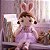 Boneca de Pelúcia Bailarina Coelho 45cm Macia Lilás - Imagem 9