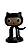 Boneco Mascote Github Octocat 6,5cm 3dcomtech - Imagem 4