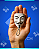 Chaveiro Mascara  Anonymous - Imagem 1