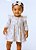 Vestido Infantil e Bebê 100% Algodão Luxo com Laço de Cabelo - Bailarina - Imagem 1