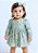 Vestido Bebê e Infantil Florido Manga Longa 100% Algodão - Imagem 1