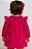 Vestido Infantil Luxo em Plush Rosa Macio Pink Com Laço - Imagem 2