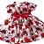 Vestido de bebê com Bolero 100% Algodão Imperial Vermelho 2 Meses a 6 Anos - Imagem 5