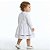 Vestido de Bebê e Infantil Branco com Bolero em Plush 100% Algodão 2 Peças 2 Meses a 6 Anos Batizado - Imagem 2