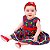 Vestido de Bebê Menina Cereja 100% Algodão Festa 2 Meses a 6 Anos - Imagem 5