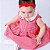 Vestido de Bebê e Infantil 100% Algodão Xadrez Vermelho 2 Meses até 6 Anos Giulia - Imagem 3