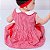 Vestido de Bebê e Infantil 100% Algodão Xadrez Vermelho 2 Meses até 6 Anos Giulia - Imagem 2