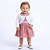 Vestido de Bebê Infantil Menina com Bolero em Plush com aplique em Pérola 100% Algodão 2 Meses a 6 Anos Carol - Imagem 3