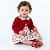 Vestido de Bebê 100% Algodão Menina Infantil Estampado com Bolero em Plush 2 Meses até 6 Anos Laura - Imagem 1