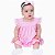 Vestido de Bebê Infantil com Pom Pom 100% Algodão 2 Meses a 6 Anos Maria - Imagem 1