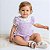 Body Jardineira com Blusinha Branca 2 Peças Bebê 100% Algodão 2 a 18 Meses Jade - Imagem 1