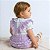 Body Jardineira com Blusinha Branca 2 Peças Bebê 100% Algodão 2 a 18 Meses Jade - Imagem 2
