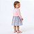 Vestido de Bebê Florido com Bolero 100% Algodão Maya 2 Meses até 4 Anos - Imagem 4