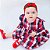Vestido de Bebê Infantil Xadrez Manga Longa 100% Algodão Toque Macio 2 Meses até 6 Anos Cecília - Imagem 2