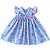 Vestido de Bebê Menina Floral Luxo 100% Algodão 2 Meses até 6 Anos Maya - Imagem 1