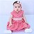 Vestido de Bebê Infantil Festa Luxo com Detalhe em Pérola 100% Algodão 2 Meses a 6 Anos Carol - Imagem 2