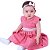 Vestido de Bebê Infantil Festa Luxo com Detalhe em Pérola 100% Algodão 2 Meses a 6 Anos Carol - Imagem 1