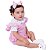 Body Jardineira Bebê Menina 2 Peças Luxo 100% Algodão - Betina - Imagem 3
