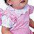 Body Jardineira Bebê Menina 2 Peças Luxo 100% Algodão - Betina - Imagem 2
