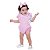Body Jardineira Bebê Menina 2 Peças Luxo 100% Algodão - Betina - Imagem 1