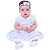 Vestido de Bebê Menina Branco Roupa Menina Infantil 100% Algodão 2 Meses a 6 Anos Batizado - Imagem 1