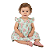 Vestido Bebê e Infantil Luxo Florido 100% Algodão - Flor - Imagem 1