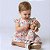 Vestido Bebe Infantil Menina 100% Algodão com Boneca de pano combinando 2 Meses até 6 Anos Juliana - Imagem 2
