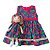 Kit Vestido Bebê Infantil Menina com Boneca 100% Algodão Luxo Presente Mundo Nina 2 Meses até 6 Anos Cereja - Imagem 1