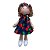 Kit Vestido Bebê Infantil Menina com Boneca 100% Algodão Luxo Presente Mundo Nina 2 Meses até 6 Anos Cereja - Imagem 4
