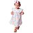 Vestido Bebê Menina Infantil Festa Florido 100% Algodão Manga Curta 2 Meses até 6 Anos - Malu - Imagem 3