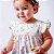 Vestido Bebê Menina Infantil Festa Florido 100% Algodão Manga Curta 2 Meses até 6 Anos - Malu - Imagem 2