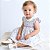 Vestido de Bebê e Infantil Estampa Coração 100% Algodão 2 Meses a 6 Anos Rebeca - Imagem 2