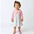 Vestido Bebê Infantil 100% Algodão Confortável Toque Macio com Bolero em Plush 100% Algodão 2 Meses a 4 Anos Rebeca - Imagem 3