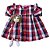 Vestido Bebê e Infantil Xadrez Manga Longa com Boneca de Pano 2 Meses a 6 Anos CECILIA - Imagem 5
