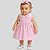 Vestido Bebê Infantil Menina Mundo Nina Macio Confortável Luxo Festa 2 Peças 100%Algodão 2 Meses a 8 Anos - Imagem 1