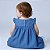 Vestido Jeans Azul com 100% Algodão Aplique de Cereja e Boneca de Pano 2 Meses a 8 Anos Catarina - Imagem 3
