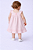 Vestido Bebê e Infantil Listrado Rosa com aplique Cereja 100% Algodão 2 Meses a 8 Anos - Imagem 4
