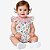 Body Jardineira Bebê Luxo com Blusinha 2 Peças 100% Algodão 2 Meses a 1 Ano Malu - Imagem 1