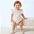 Body Jardineira Bebê Luxo com Blusinha 2 Peças 100% Algodão 2 Meses a 1 Ano Malu - Imagem 4