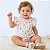 Body Jardineira Bebê Luxo com Blusinha 2 Peças 100% Algodão 2 Meses a 1 Ano Malu - Imagem 2